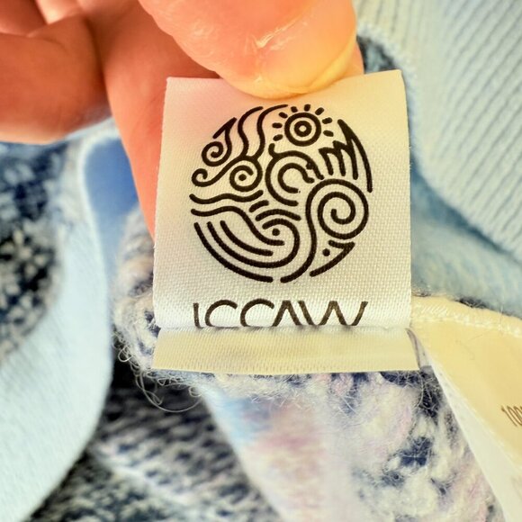 Garnet Hill 100% Cashmere Patchwork Boho Pullover Sweater | S - Picture 5 of 9